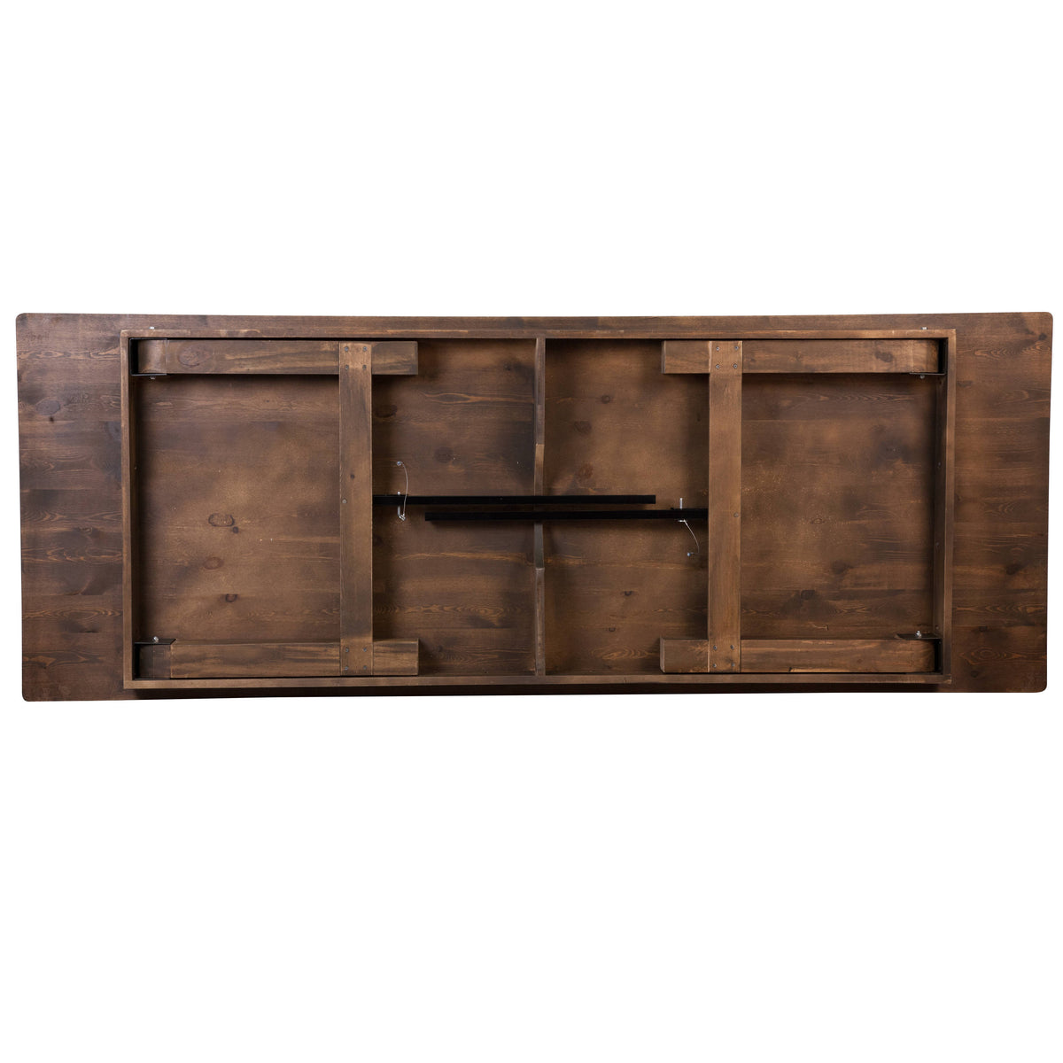 Antique Rustic |#| 9' x 40" Rectangular Antique Rustic Solid Pine Folding Farm Table
