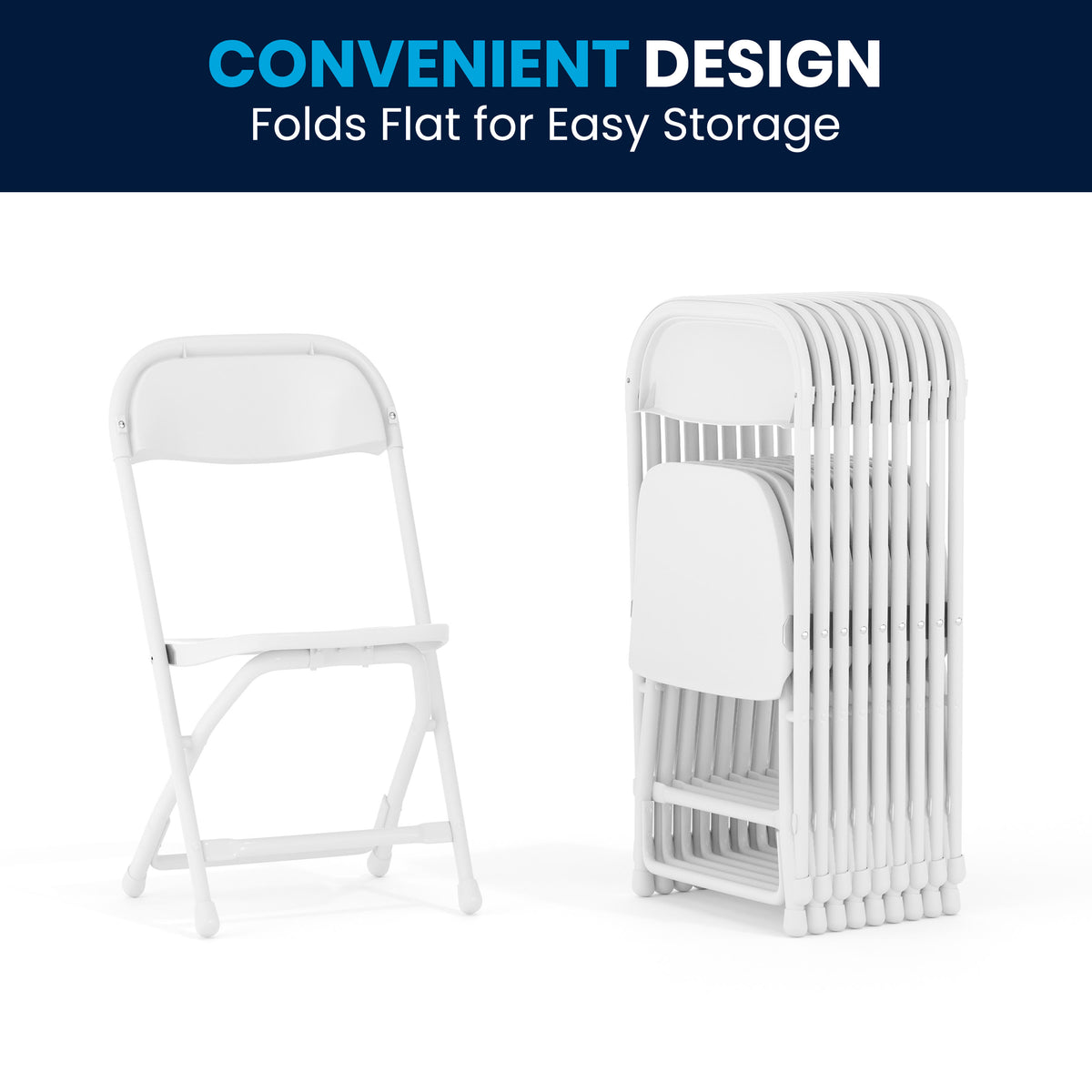 White |#| Kids White Plastic Folding Chair with Textured Seat - Preschool Seating