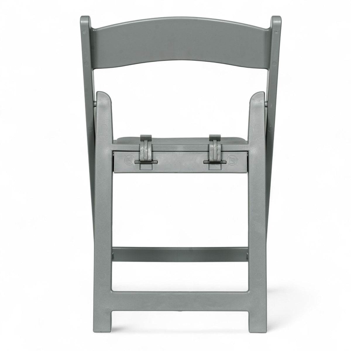 Gray |#| Kids Gray Resin Folding Chair with Gray Vinyl Padded Seat