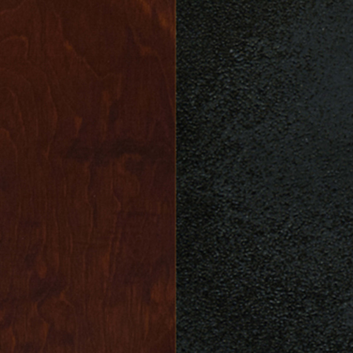 Walnut Wood Seat/Black Metal Frame |#| Black Ladder Back Metal Restaurant Chair - Walnut Wood Seat