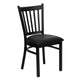 Black Vinyl Seat/Black Metal Frame