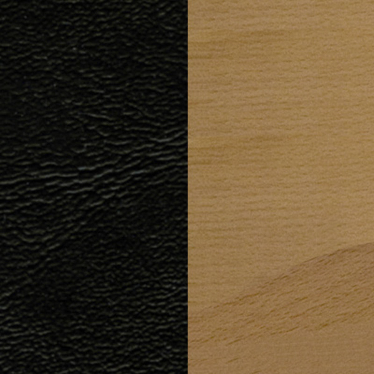 Black Vinyl Seat/Natural Wood Frame |#| Ladder Back Natural Wood Restaurant Barstool - Black Vinyl Seat