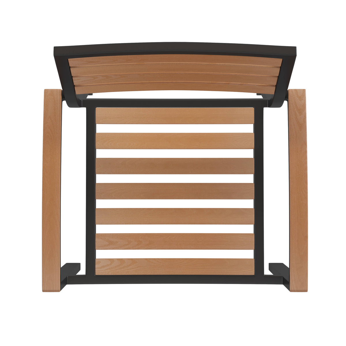 Tan |#| 35" Square Faux Teak Patio Table, 4 Chairs and Tan 9FT Patio Umbrella with Base