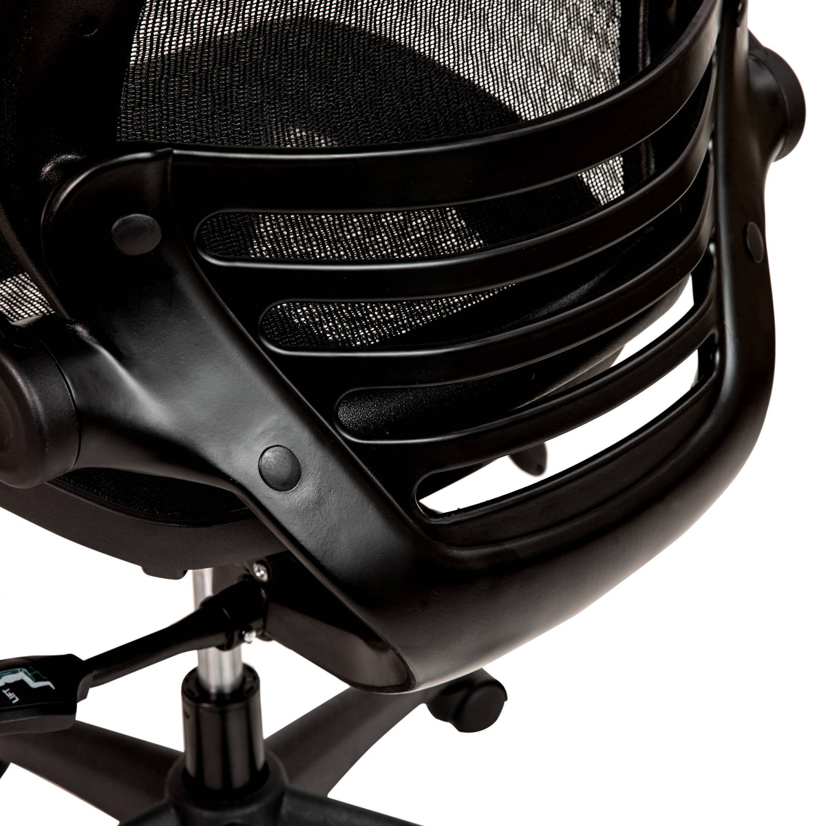 Black Mesh/Black Frame |#| Black Mid-Back Mesh Executive Office Chair with Black Frame and Flip-Up Arms
