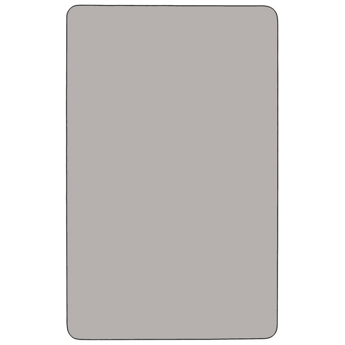 Gray Top/Black Frame |#| Mobile 24"W x 60"L Rectangular Grey HP Laminate Adjustable Leg Activity Table