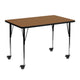 Oak Top/Black Frame