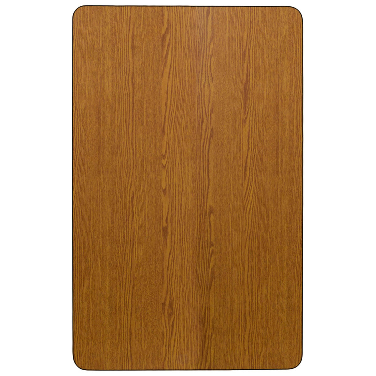 Oak Top/Black Frame |#| Mobile 36"W x 72"L Rectangular Oak Thermal Laminate Adjustable Activity Table