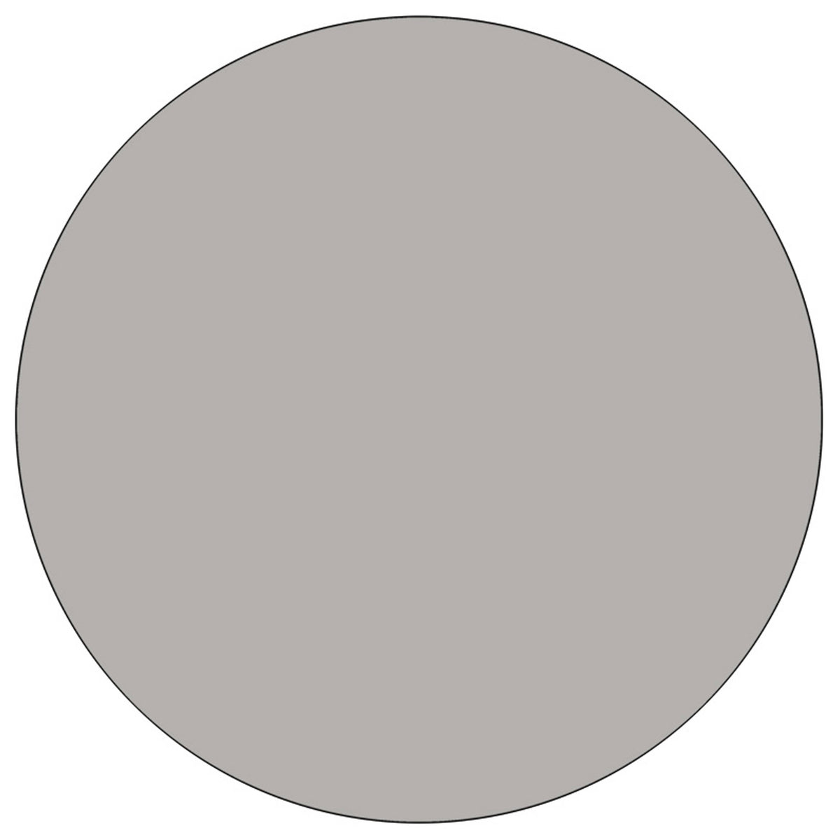 Gray Top/Black Frame |#| Mobile 42" Round Grey HP Laminate Activity Table - Height Adjustable Short Legs