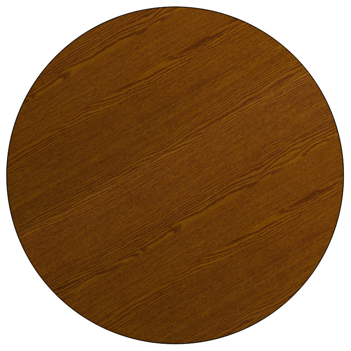 Oak Top/Black Frame |#| Mobile 42" Round Oak HP Laminate Activity Table - Height Adjustable Short Legs