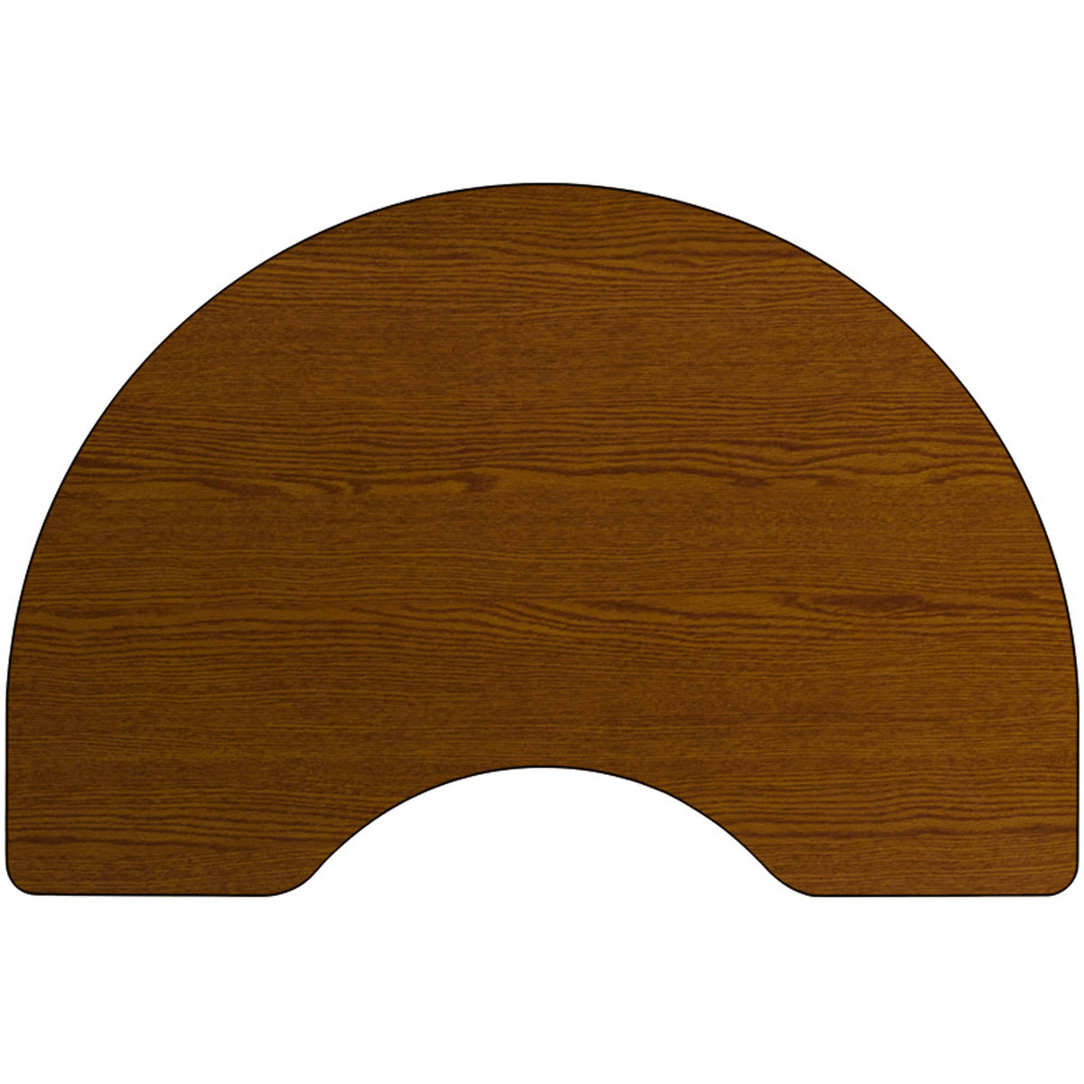 Oak Top/Black Frame |#| Mobile 48"W x 96"L Kidney Oak HP Laminate Activity Table-Height Adjustable Legs