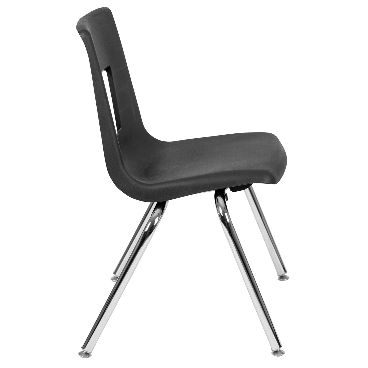 Grey Top/Black Frame |#| Mobile 86" Oval Wave Activity Table Set-16" Student Stack Chairs, Grey/Black