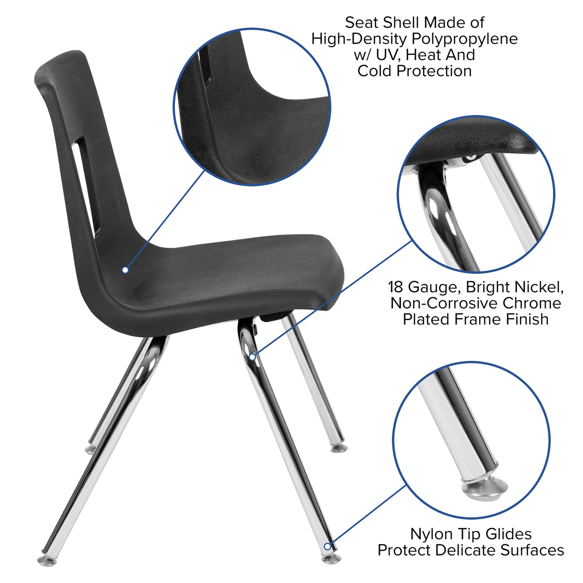 Grey Top/Black Frame |#| Mobile 86" Oval Wave Activity Table Set-16" Student Stack Chairs, Grey/Black