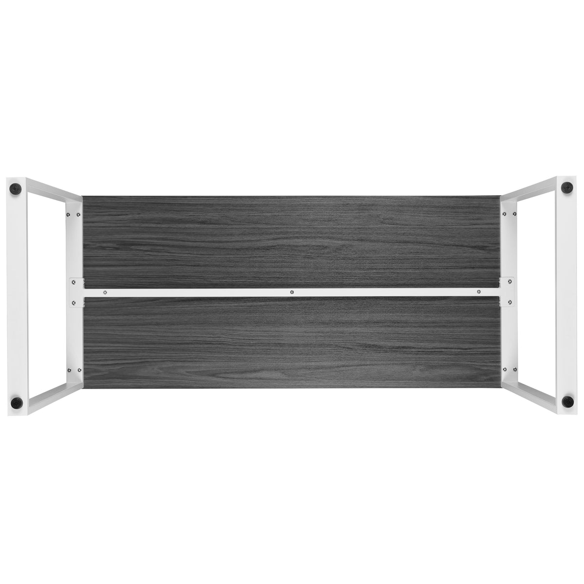 Rustic Gray |#| Commercial Grade Industrial Style Office Desk - 55" Length (Rustic Gray)