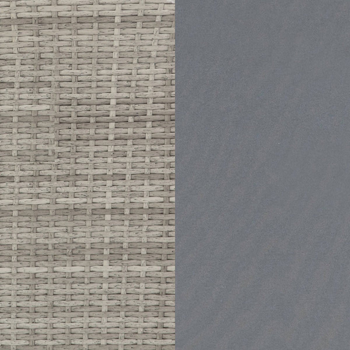 Gray Cushions/Gray Frame |#| Indoor/Outdoor Wicker Rattan Recliner with Flip-Up Side Table in Gray