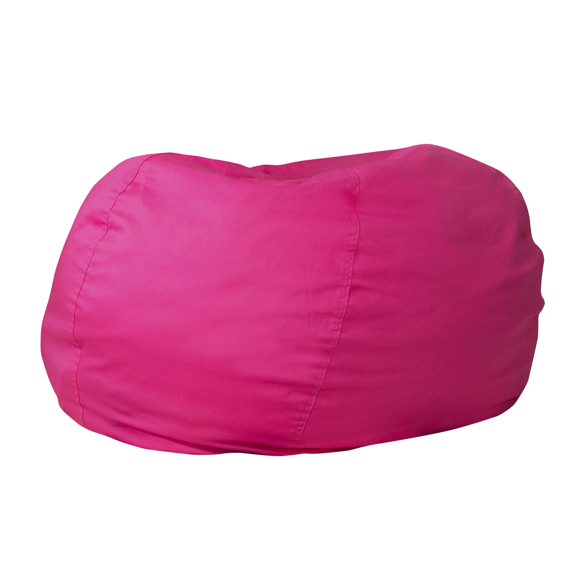 Hot Pink |#| Oversized Solid Hot Pink Refillable Bean Bag Chair for All Ages