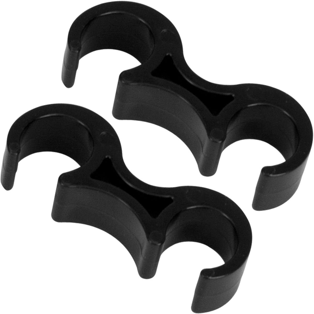 Black |#| Black Plastic Ganging Clips - Set of 2 - Designed To Fit .75" Diameter Frames