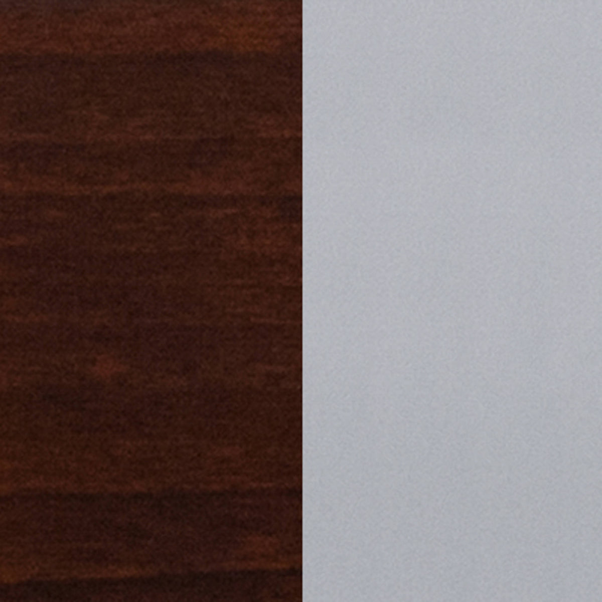 Walnut Wood Seat/Silver Frame |#| Silver Slat Back Metal Restaurant Chair - Walnut Wood Seat