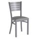 Gray Vinyl Seat/Silver Frame