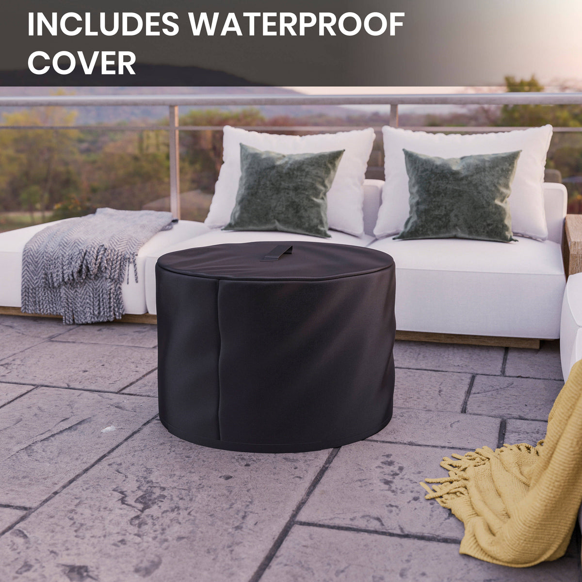 Black |#| Commercial Grade 27" Outdoor Smokeless Wood Burning Fire Pit - Black