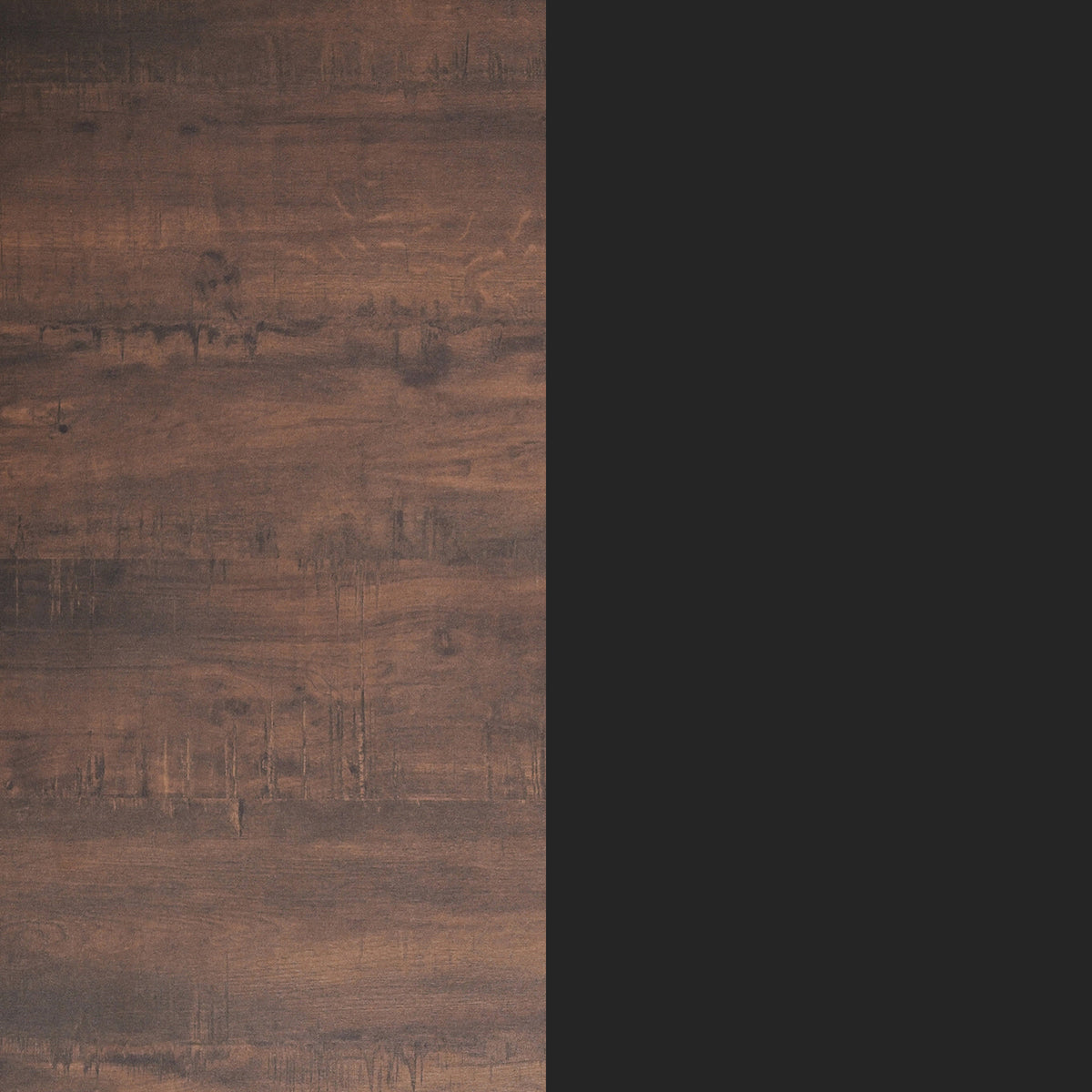 Dark Brown/Black Base |#| Commercial 30x24 Dark Brown HPL Tabletop with Black Table Height RD Base