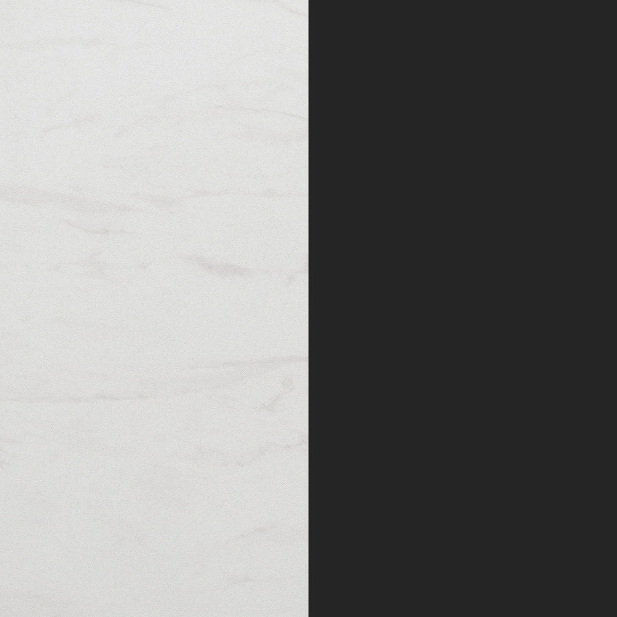 White Faux Marble/Black Base |#| Commercial 31.25" White Faux Marble HPL Tabletop with Black Table Height X Base
