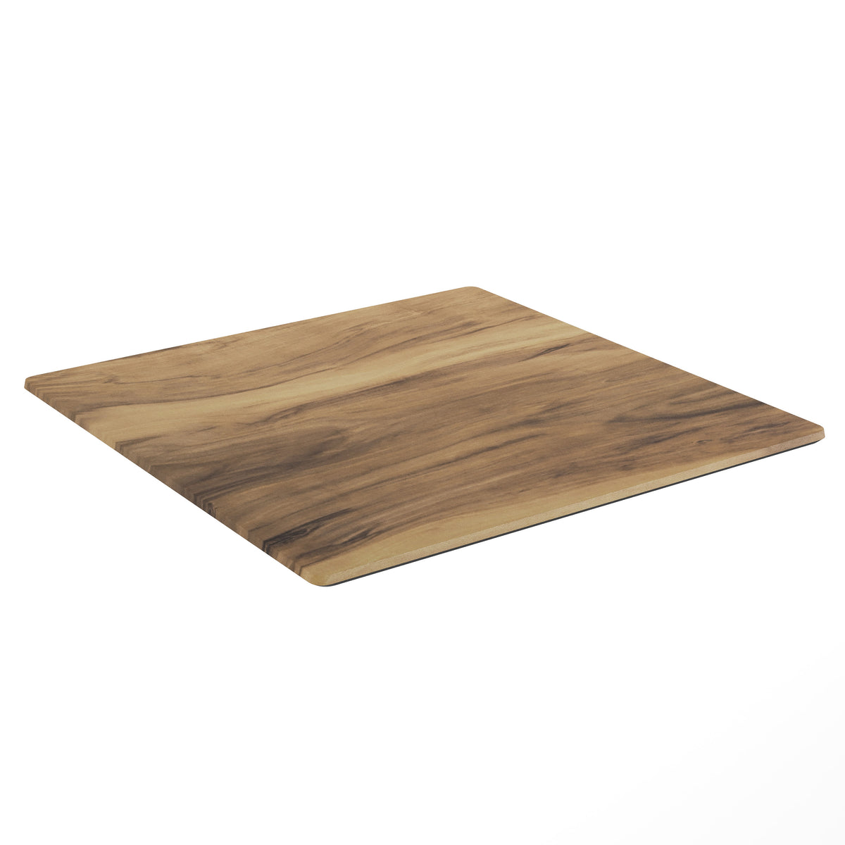 Natural |#| Commercial 36" SQ HPL Wrapped Scratch and Stain Resistant Tabletop-Natural