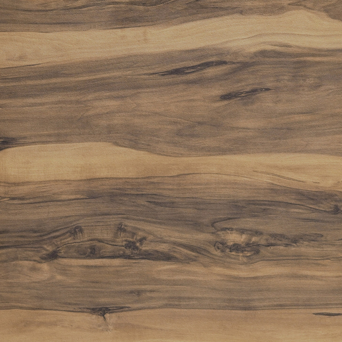 Natural/Black Base |#| Commercial 36" SQ Natural HPL Tabletop with Black Bar Height RD Base