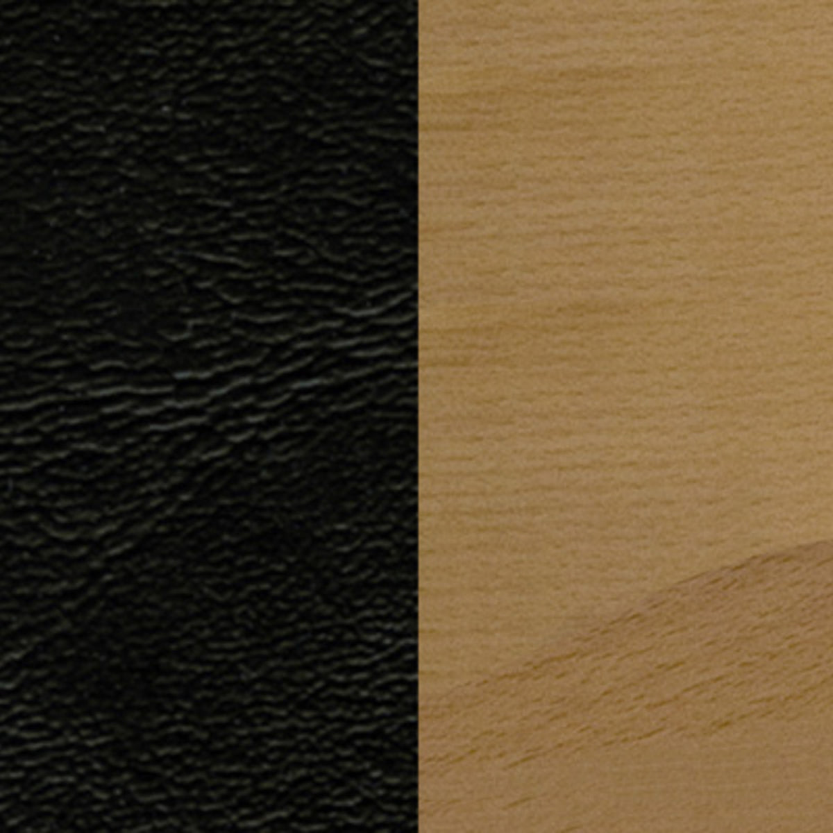 Black Vinyl Seat/Natural Wood Frame |#| Vertical Slat Back Natural Wood Restaurant Barstool - Black Vinyl Seat