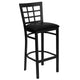 Black Vinyl Seat/Black Metal Frame
