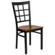 Cherry Wood Seat/Black Metal Frame