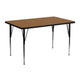 Oak Top/Black Frame