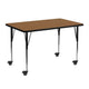 Oak Top/Black Frame