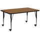 Oak Top/Black Frame