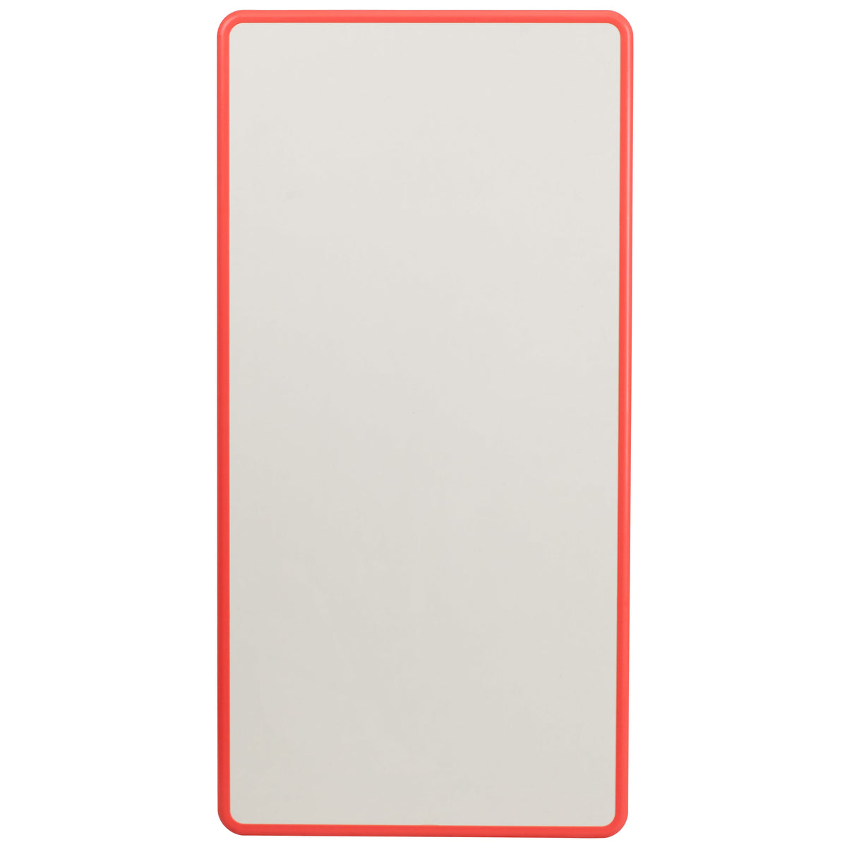 Red |#| 23.625"W x 47.25"L Rectangular Red Plastic Activity Table with Grey Top