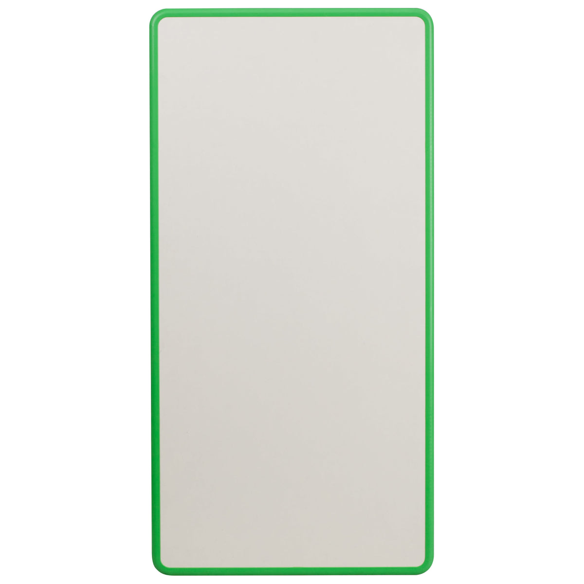 Green |#| 23.625"W x 47.25"L Rectangular Green Plastic Activity Table with Grey Top