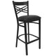 Black Vinyl Seat/Black Metal Frame