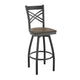 Antique Copper Wood Seat/Black Metal Frame