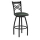 Green Vinyl Seat/Black Metal Frame