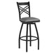 Gray Vinyl Seat/Black Metal Frame