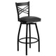 Black Vinyl Seat/Black Metal Frame
